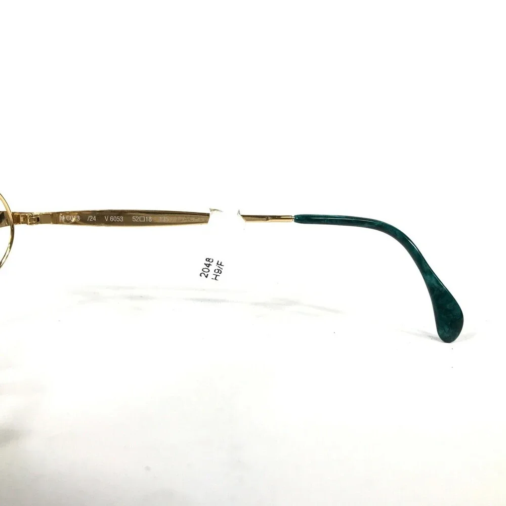 Chopard Eyeglasses Frames M C013 /24 V6053 23KT Gold Plated Green 52-18-135